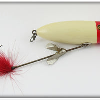 Vintage South Bend Red Head White Body Wiz Oreno Lure 967 RH