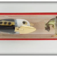 Heddon Black & Gold White Head Crazy Crawler Lure On Card X9120BGWH