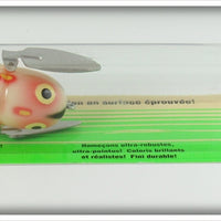 Vintage Heddon Bone Bullfrog Crazy Crawler Lure On Card X9120BNBF