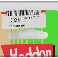 Heddon Bone Bullfrog Crazy Crawler On Card