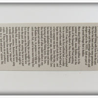 Heddon Brown Crawdad Crazy Crawler On Card