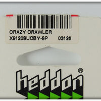 Heddon Black Yellow Wings Crazy Crawler On Card