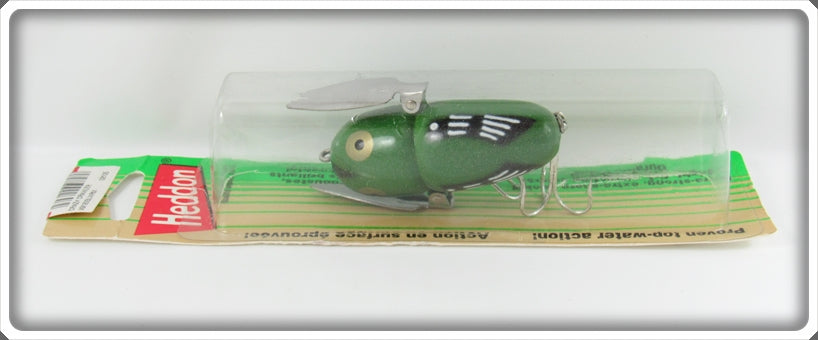 Vintage Heddon Glow Worm Crazy Crawler Lure On Card X9120GLWRM