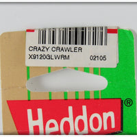 Heddon Glow Worm Crazy Crawler On Card