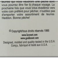 Heddon Glow Worm Crazy Crawler On Card