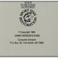 Heddon Purple Scale Crazy Crawler On Card