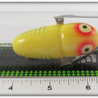 Heddon Yellow Shore Crazy Crawler On Card