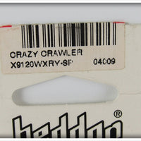 Heddon Yellow Shore Crazy Crawler On Card