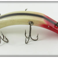 Vintage Shur Strike White, Black & Red Fast Fish Lure