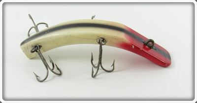 Vintage Shur Strike White, Black & Red Fast Fish Lure