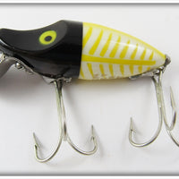 Heddon Black Head Yellow Shore Midget River Runt In Correct Box