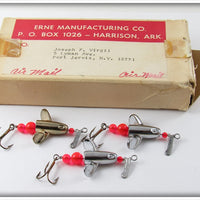 Vintage Erne St Claire Manufacturing Co Tail Light Lure In Mailing Box