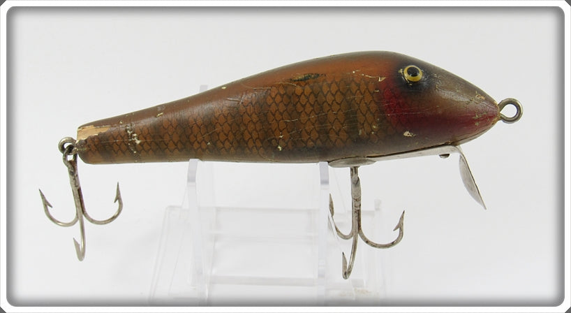 Vintage Paw Paw Natural Gold Scale Old Chub Sucker Lure 4007