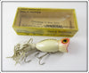 Vintage Fred Arbogast Pearl Hula Popper Lure In Box
