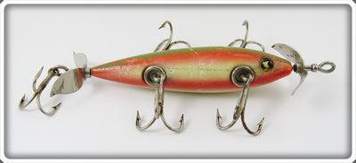 Vintage Pflueger Rainbow Neverfail Five Hook Minnow Lure