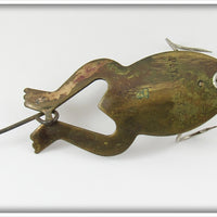 Vintage Heddon Brass Spoon-Y Frog Lure