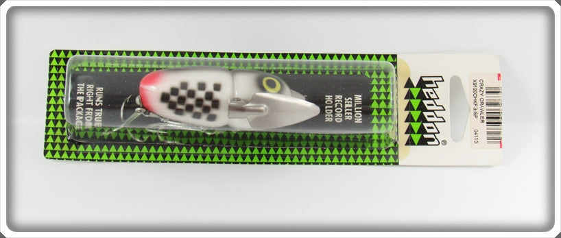 Heddon Checkered Flag Crazy Crawler Lure On Card X9120CHKFG-SP