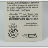 Heddon Checkered Flag Crazy Crawler On Card