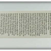 Heddon Checkered Flag Crazy Crawler On Card