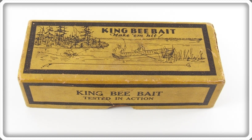 Vintage King Hardware Co King Bee Bait Empty Lure Box 