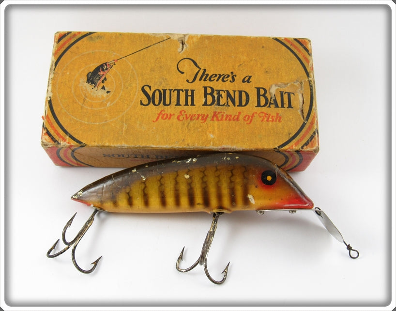 Vintage South Bend Pike Scale Min Oreno Lure In Box 927 P 