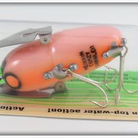 Heddon Pink Bullfrog Crazy Crawler On Card