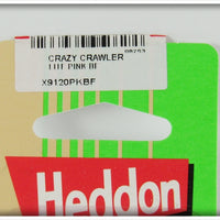 Heddon Pink Bullfrog Crazy Crawler On Card