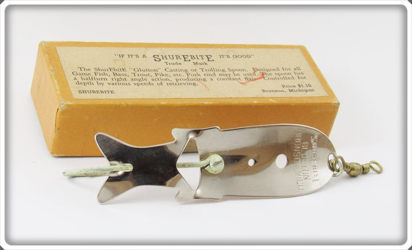 Vintage Bronson Shurebite Spoon Fishing Lure