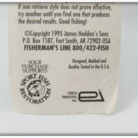 Heddon Strawberry Spotted Crazy Crawler With Card