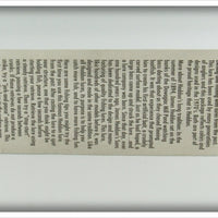 Heddon Strawberry Spotted Crazy Crawler With Card