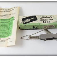 Vintage Babcock Manufacturing Co Weedless Twin Lure In Box