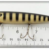 Shur Strike Black & White Stripes Dotted Eye Gar Minnow