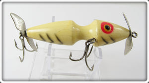 Vintage Clark's White With Black Ribs Goofy Gus Lure