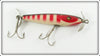 Shur Strike Red & White Stripes Baby Gar Minnow Lure BGM 31 