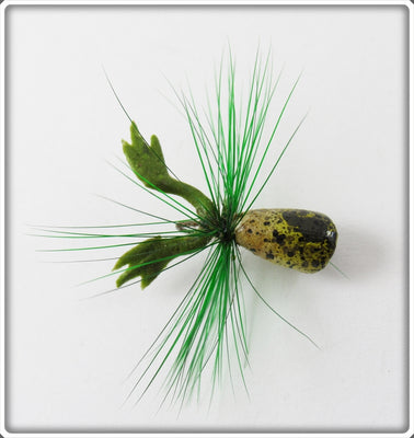 Vintage Paw Paw Green Splatter Fly Rod Wotta Frog Lure