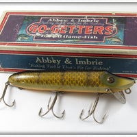 Vintage Heddon Abbey & Imbrie Pike Scale Vamp Lure In Box 75-S