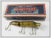 Vintage Heddon Abbey & Imbrie 73 Pike Scale Jointed Vamp Lure In Box