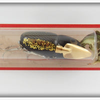 Heddon Black With Gold Glitter Crazy Crawler On Card X9120BGB