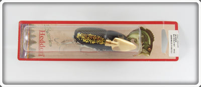 Heddon Black With Gold Glitter Crazy Crawler On Card X9120BGB