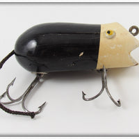 Vintage Shur Strike Black & White Mouse Lure MO 11 