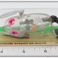 Heddon Clear With Dice Crazy Crawler Mouse On Card