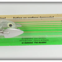 Heddon Clear Sparkle Crazy Crawler Lure On Card X912086