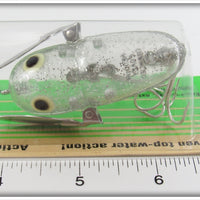 Heddon Clear Sparkle Crazy Crawler On Card