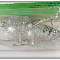Heddon Clear Sparkle Crazy Crawler On Card