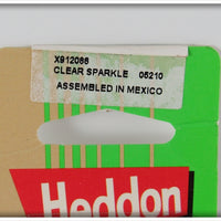 Heddon Clear Sparkle Crazy Crawler On Card