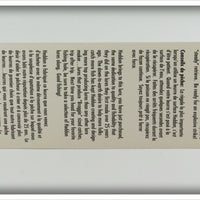 Heddon Clear Sparkle Crazy Crawler On Card