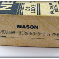 Mason Fish Lure Co Yellow Herring De Luxe Salmon Plug In Box
