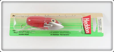 Vintage Heddon Red Sparkle Crazy Crawler Lure On Card X912075