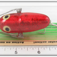 Heddon Red Sparkle Crazy Crawler On Card