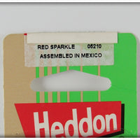 Heddon Red Sparkle Crazy Crawler On Card
